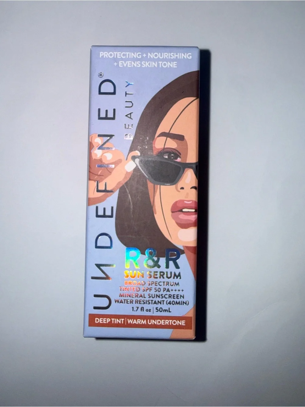 Undefined Beauty R&R Sun Serum SPF 50 Deep Tint Warm Undertone NWT Ulta